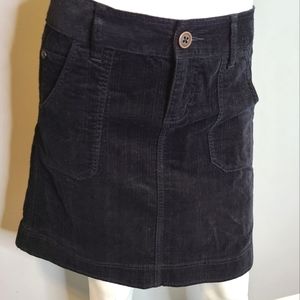 WOOLRICH Black Corduroy Skirt sz 4